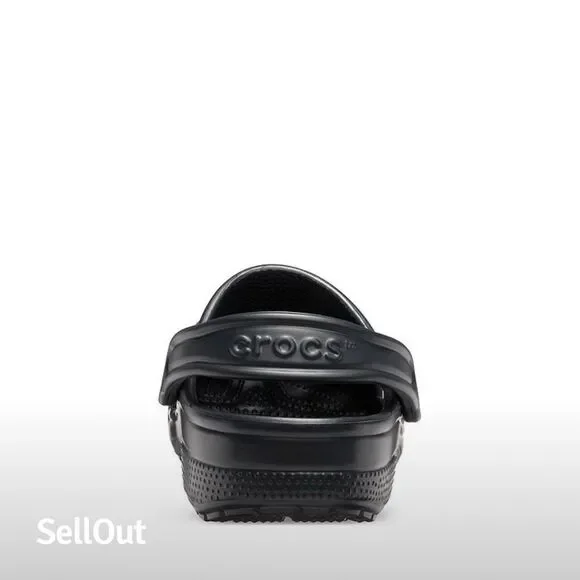 Crocs Unisex Adults's Classic Clogs Black Size W9/M7 Casual Slip-On Shoes - Picture 6 of 6